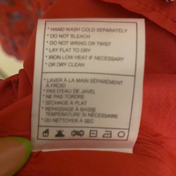 Red Floral Print Dress by Jack - Picture 5 of 5